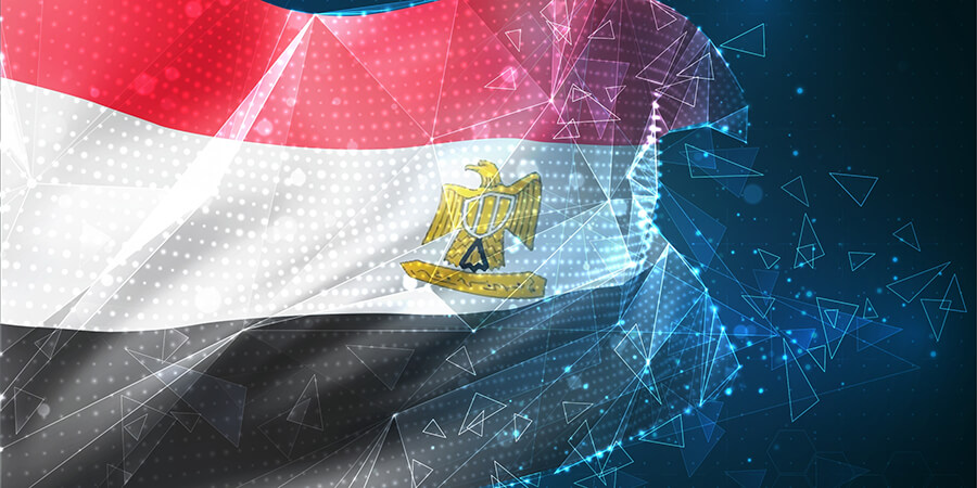 Egypt flag digital